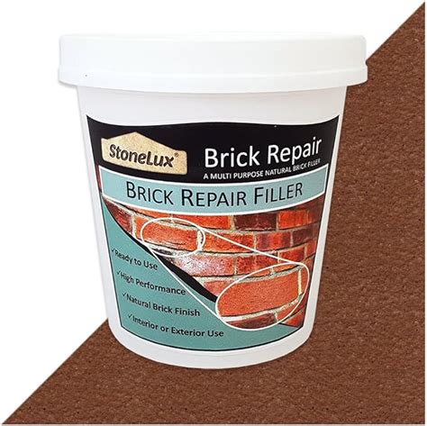 Wayners Screwfix Select Fill with wood filler (2 pack) it's the same as car filler so either then get red emulsion paint in tester. . Red brick repair filler screwfix